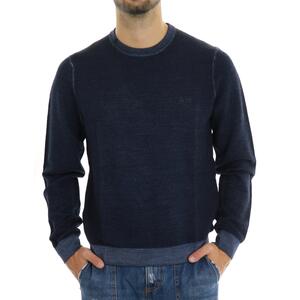 MAGLIA TINTURA FREDDO BLU